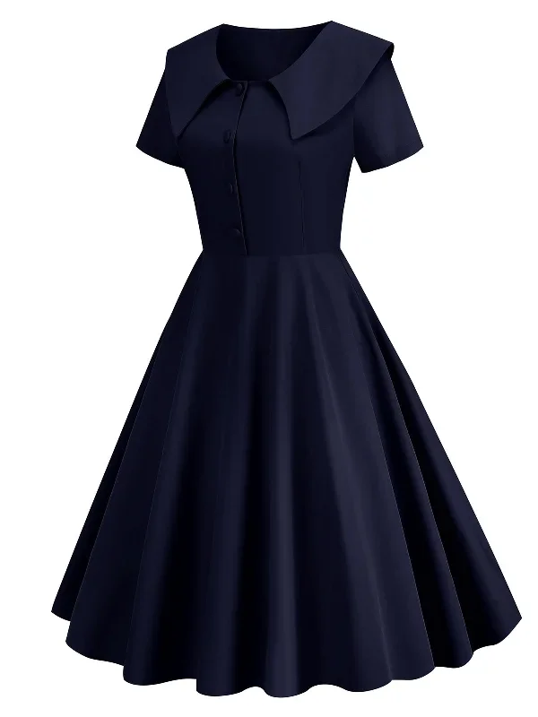 1950s-solid-lapel-swing-dress