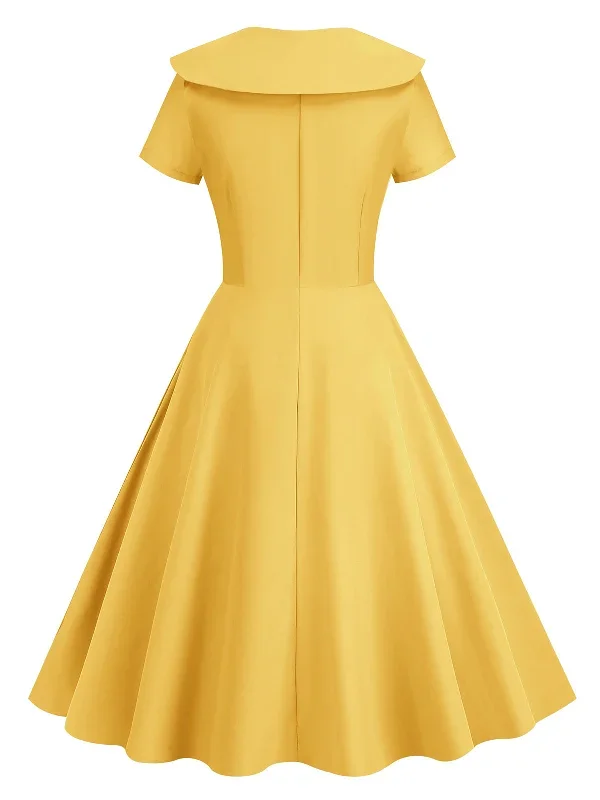 1950s-solid-lapel-swing-dress