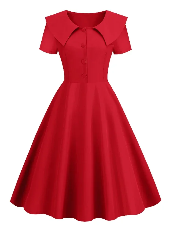 1950s-solid-lapel-swing-dress