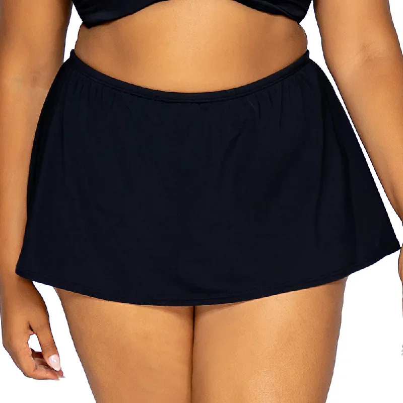 Sunsets Kokomo Swim Skirt 36B Black