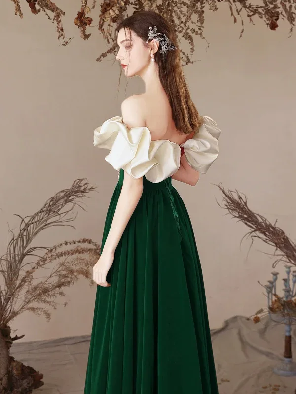 a-line-sweetheart-neck-velvet-green-long-prom-dress-green-long-formal-dress