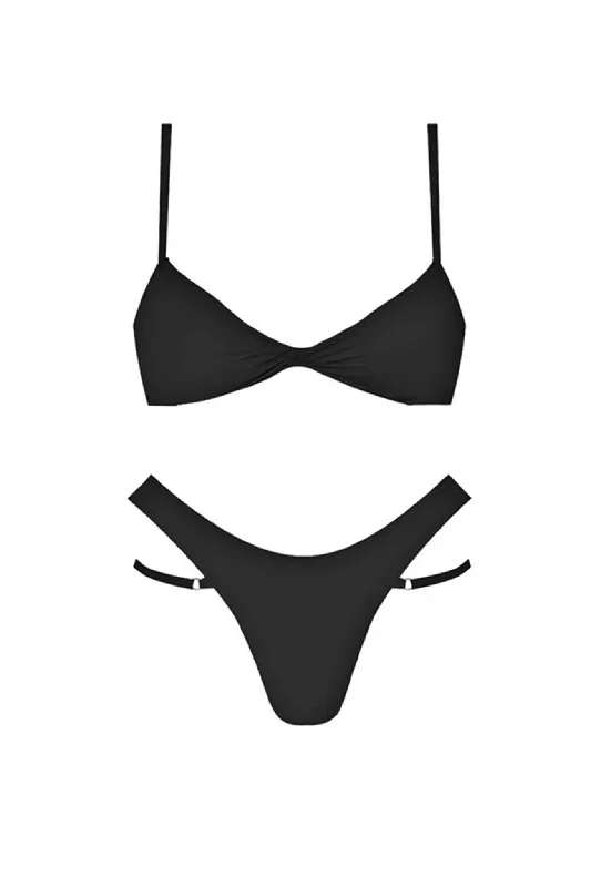 Antigua Double Strap Bikini Bottom Black