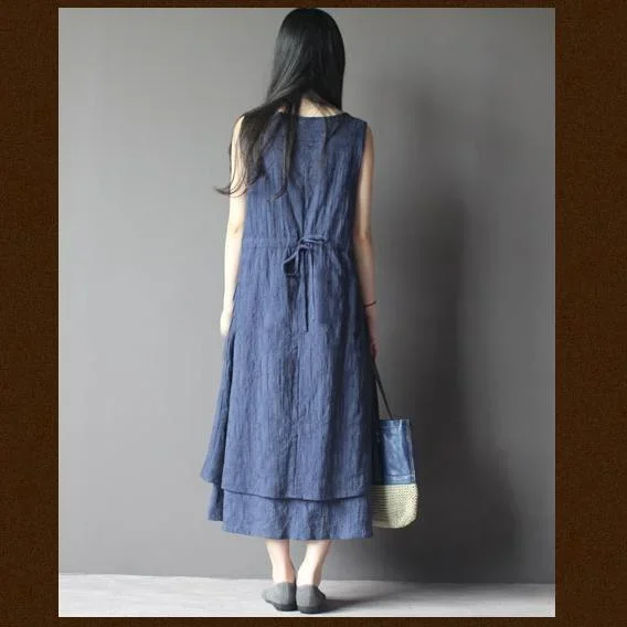 blue-layered-cotton-summer-dress-long-maxi-sundress