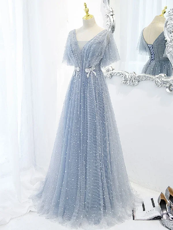 blue-v-neck-tulle-beads-long-prom-dress-blue-tulle-formal-dress