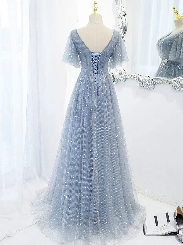 blue-v-neck-tulle-beads-long-prom-dress-blue-tulle-formal-dress