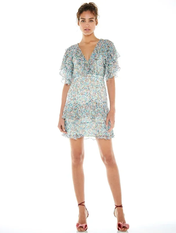 TALULAH-BOUQUET MINI DRESS