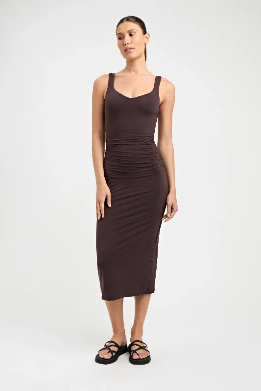 Brittney Deep Vee Dress