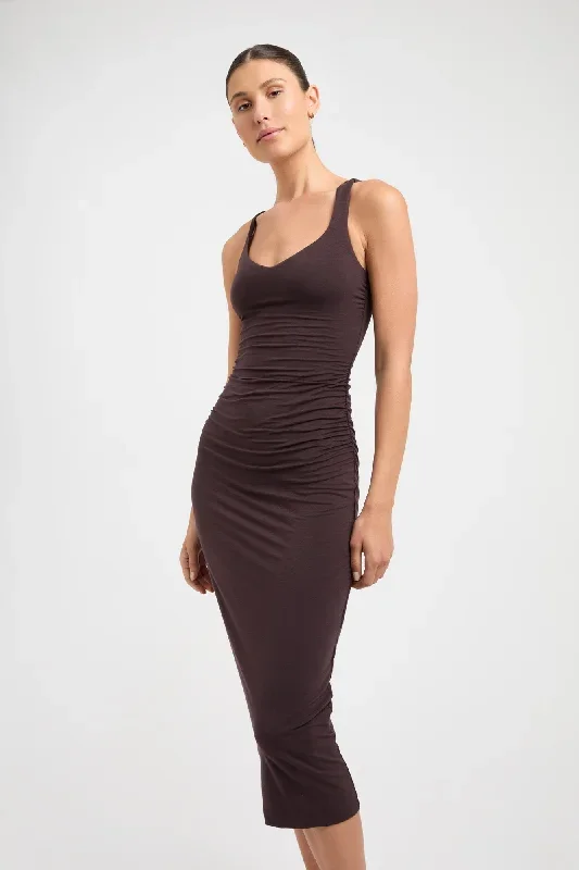 brittney-deep-vee-dress-dark-mahogany