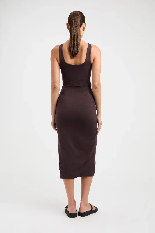 brittney-deep-vee-dress-dark-mahogany