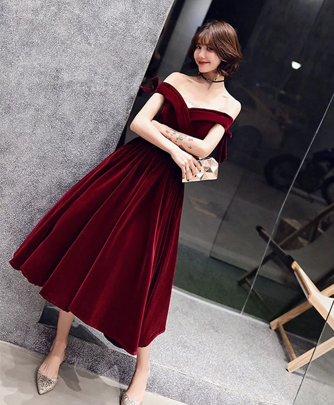 burgundy-short-prom-dress-burgundy-evening-dress