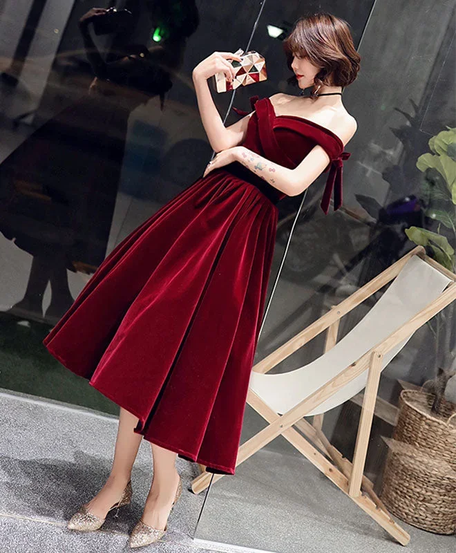 burgundy-short-prom-dress-burgundy-evening-dress