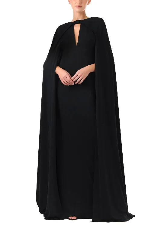Cape Sleeve Gown