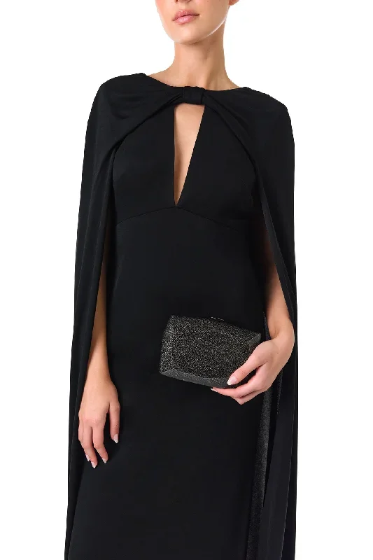 cape-sleeve-gown-noir