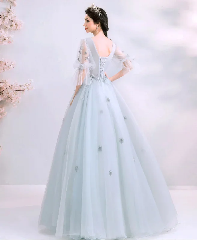 cindy-sheer-sleeve-patchwork-tulle-maxi-dress