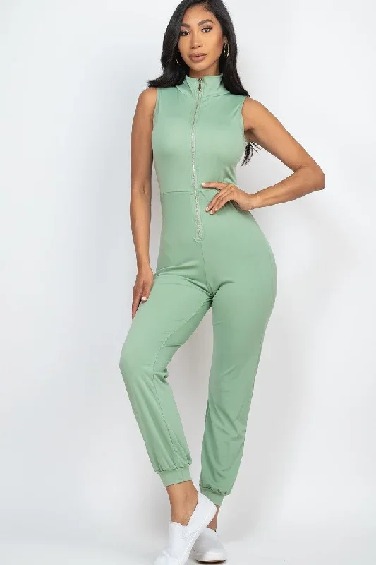 Zip Front Jumpsuit