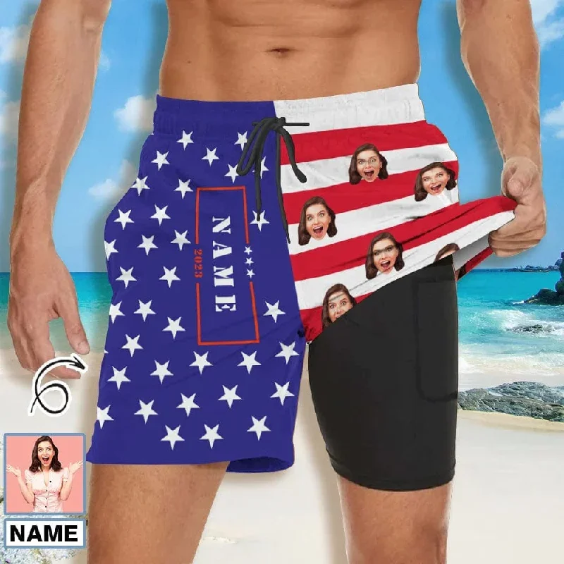 custom-face-american-flag-womens-tankini-sets-mens-beach-shorts