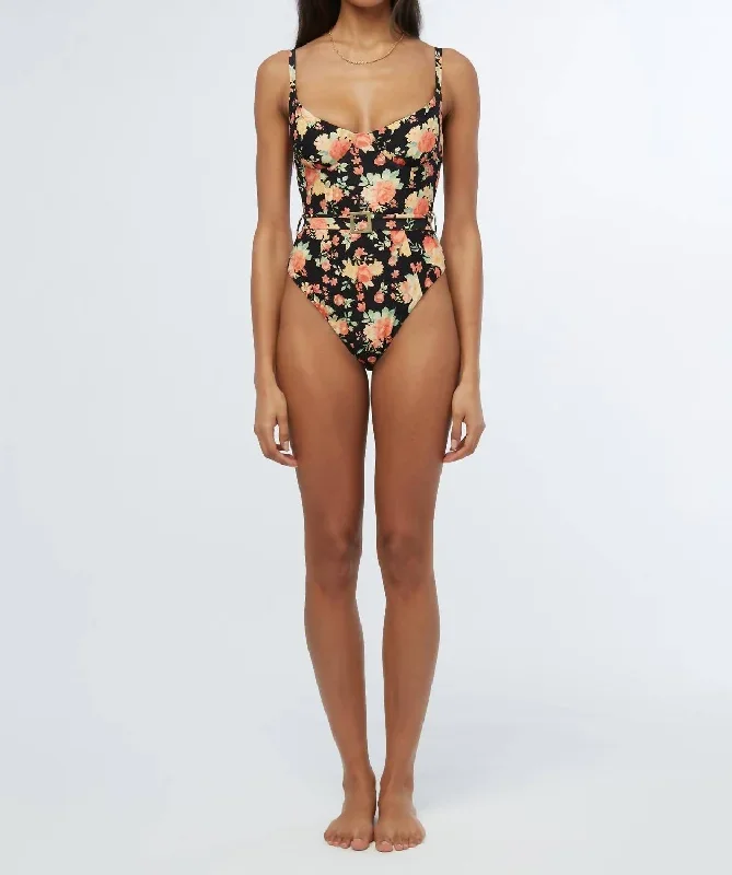 Danielle One Piece In Black Multi