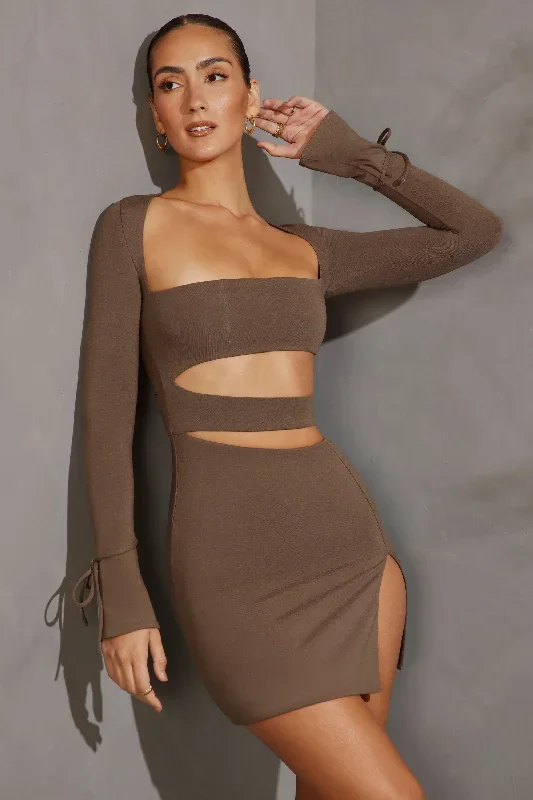 enya-bandeau-cut-out-mini-dress-charcoal