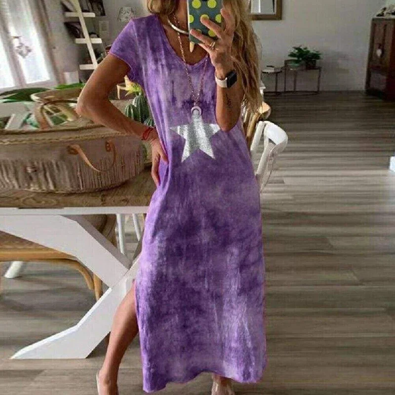 fashion-women-tie-dye-long-maxi-loose-dress-ladies-short-sleeve-v-neck-summer-holiday