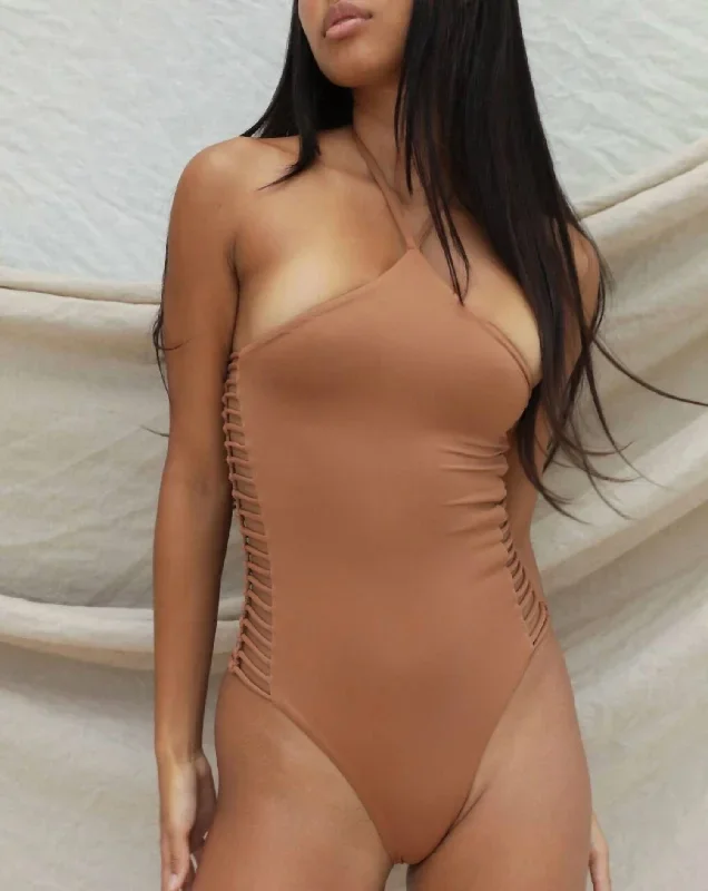 Fella One Piece Swimsuit In Rawhide