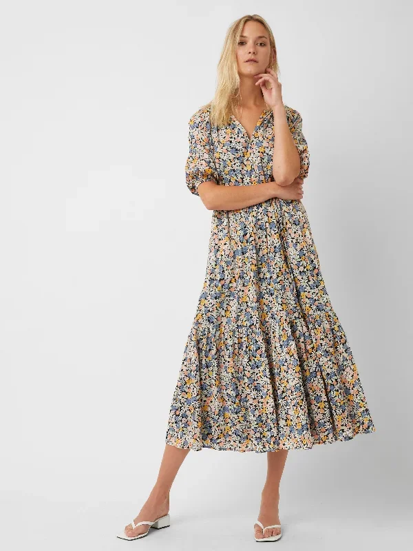 Fiji Bloom Organic Midi Dress