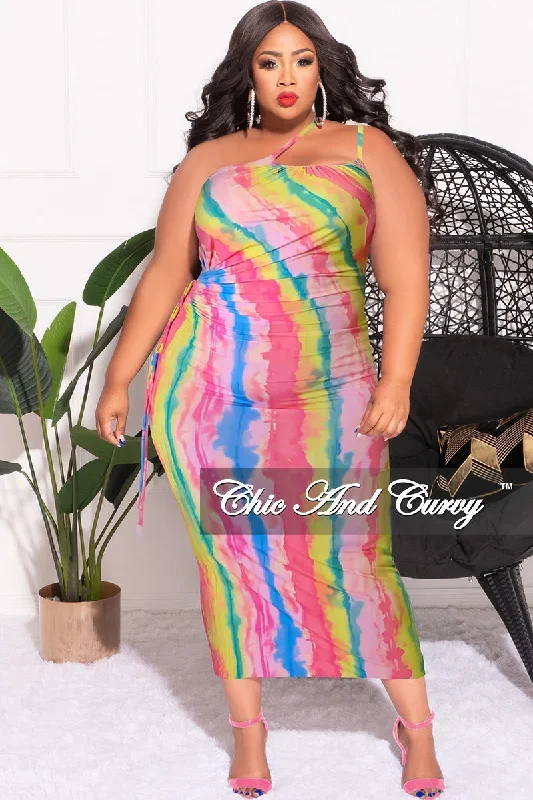 final-sale-plus-size-double-strapped-bodycon-dress-with-cutout-side-in-pink-multi-color-tie-dye-sprint