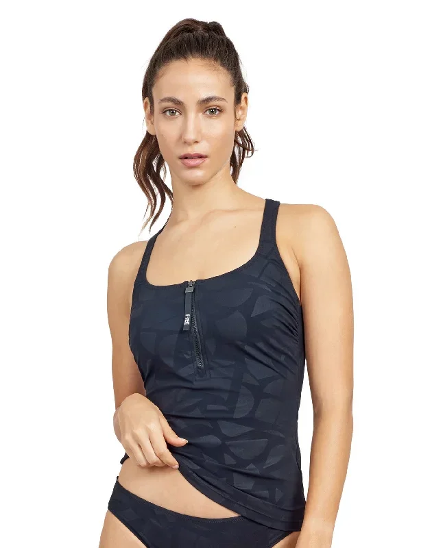 Free Sport Geo Club D-Cup Round Neck Y-Back Tankini Top