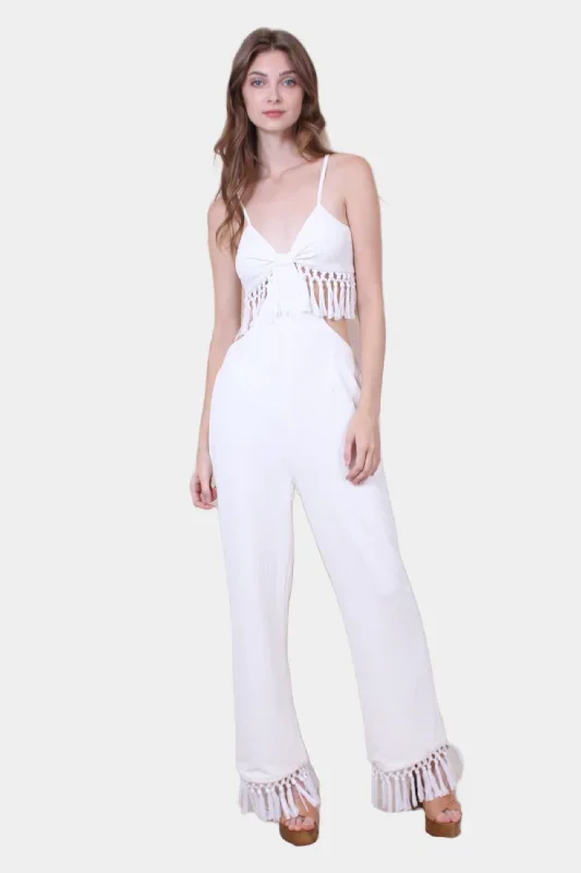 Fringed Top Jumpsuit