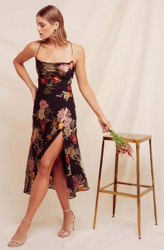 Gaia Floral Midi Dress