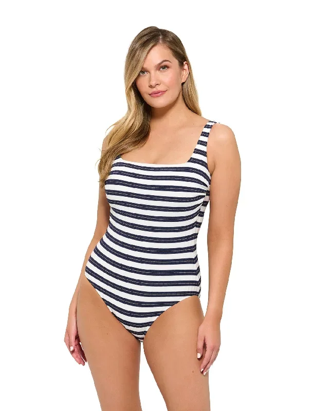 Gottex Chic Nautique Full Coverage DD-Cup Square Neck One Piece Swimsuit