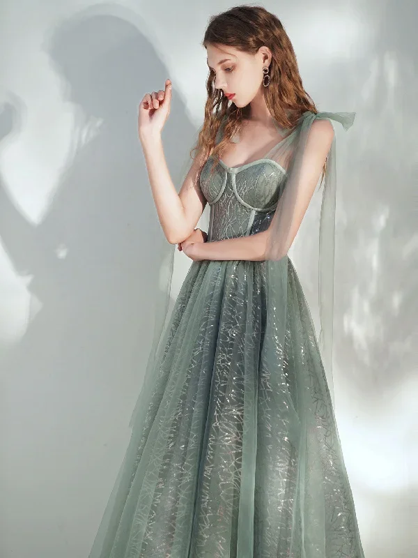 green-a-line-tulle-lace-tea-length-prom-dress-green-evening-dress