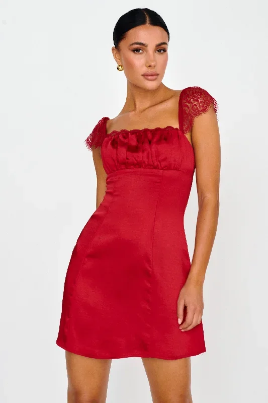 invites-only-lace-shoulder-mini-dress-red