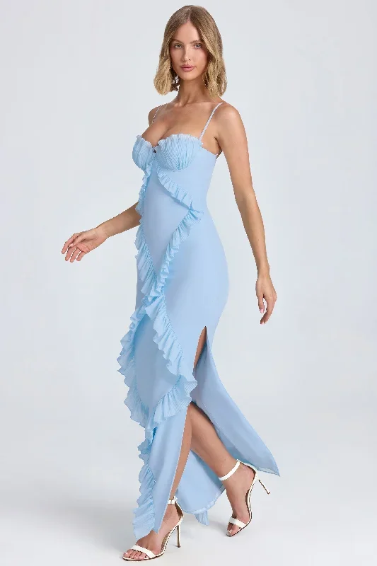 kazumi-ruffle-trim-maxi-dress-powder-blue