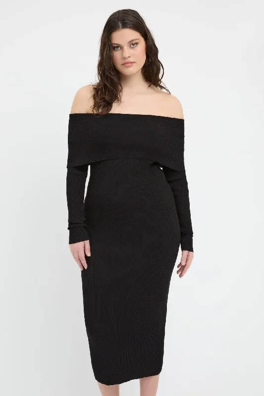 lola-fold-down-midi-dress-black