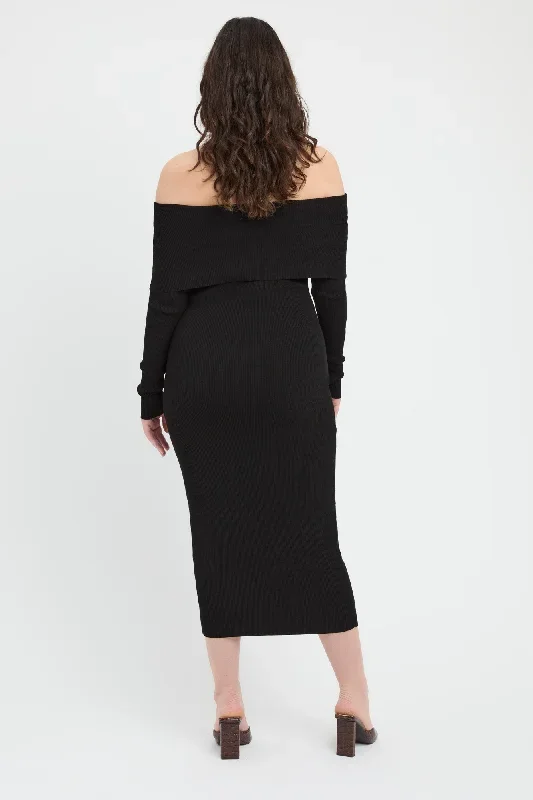 lola-fold-down-midi-dress-black