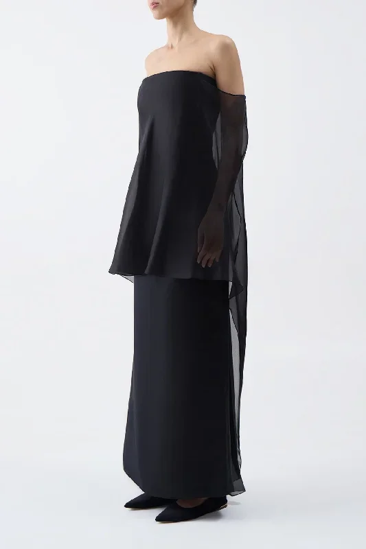 marisha-dress-black-textured-linen-silk-organza-sheer-cape