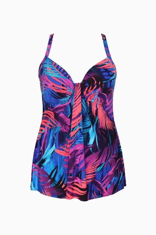 Caliente Tropica Marina Tankini Top