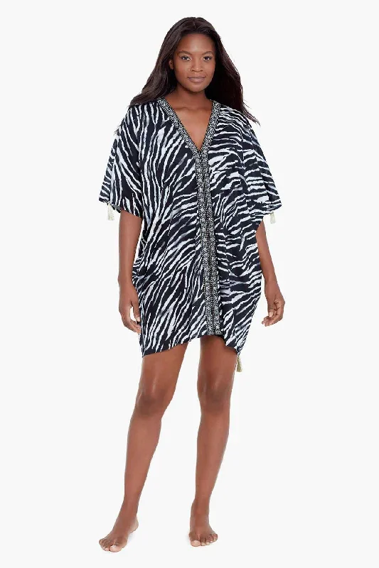 Tigre Sombre Caftan Swim Cover Up