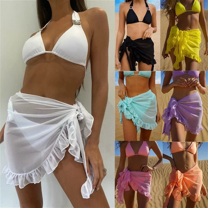 Naomi Chiffon Beach Cover Up Skirt Sarong