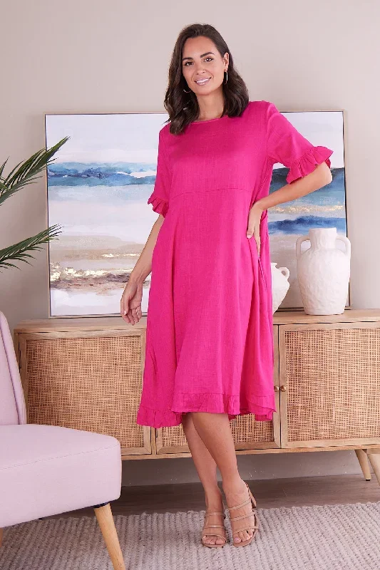 nasira-linen-dress-hot-pink