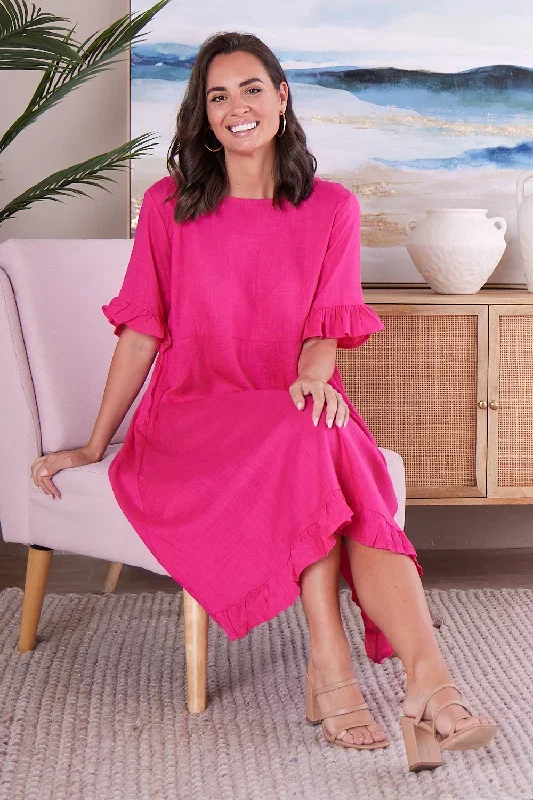 nasira-linen-dress-hot-pink