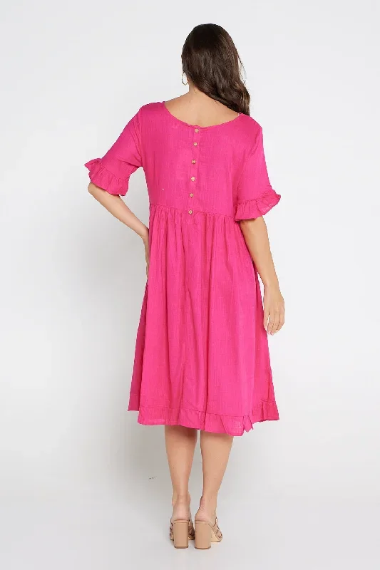 nasira-linen-dress-hot-pink