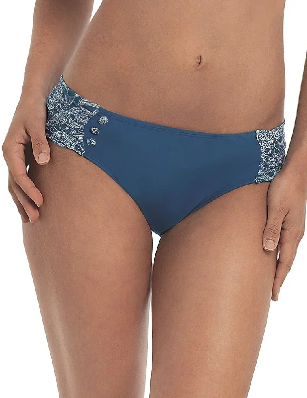 Panache Marisa SW0816 Blue Swimwear Brief Crochet Print