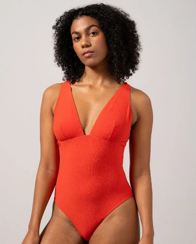 plunge-swimsuit-papaya