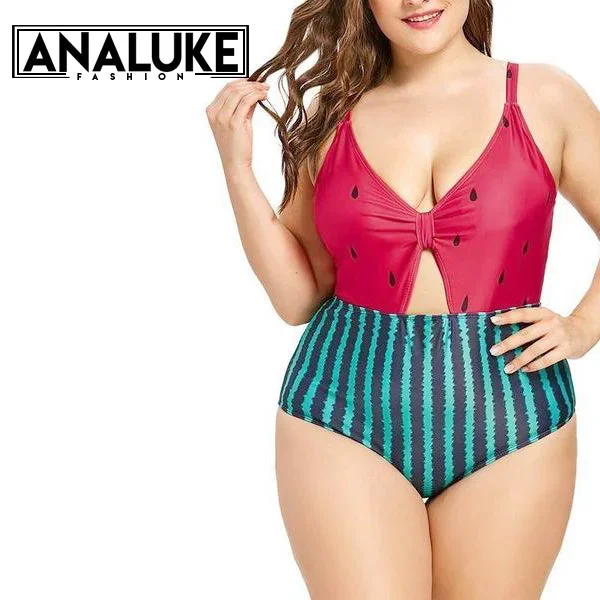 Plus Size Watermelon Swimsuit