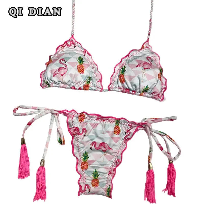 Printed Bikini  Set Push Up