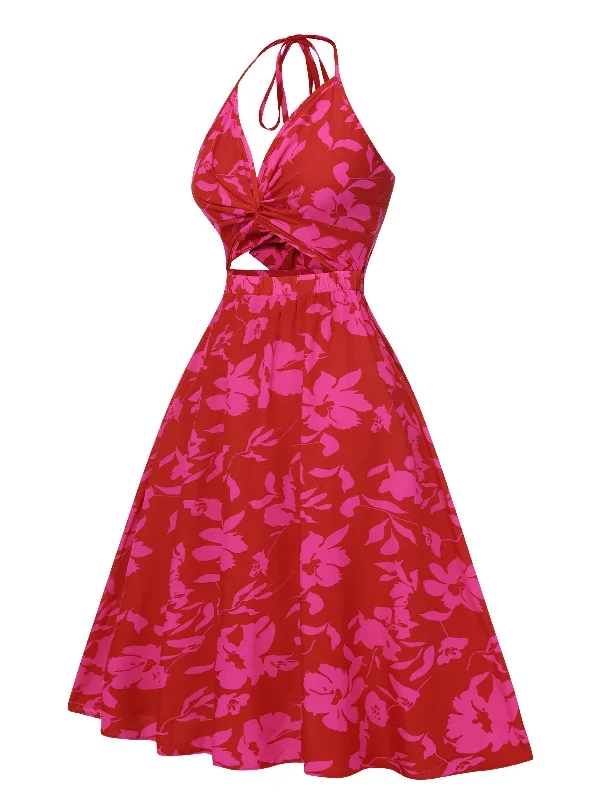 rose-red-1930s-halter-hollow-floral-dress