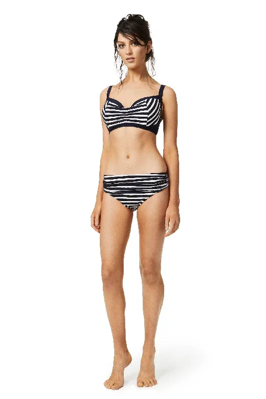 Ruched front bikini bottom