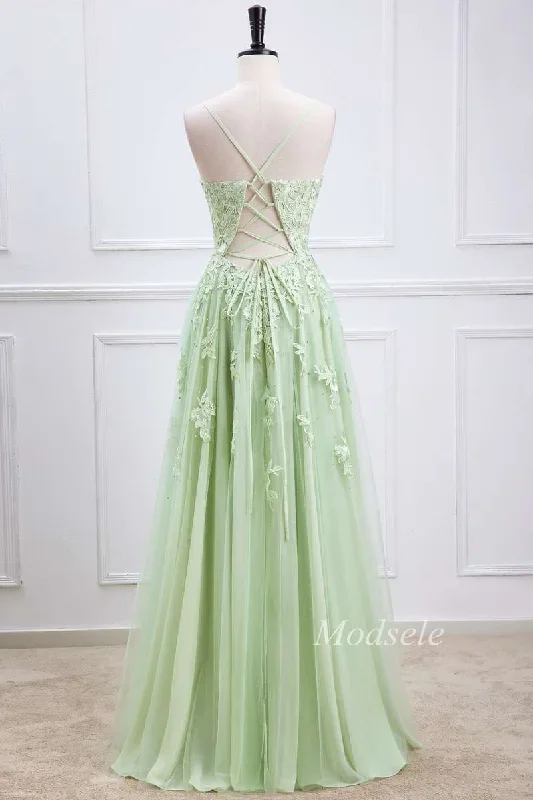 sage-tulle-appliques-plunge-v-lace-up-long-prom-dress