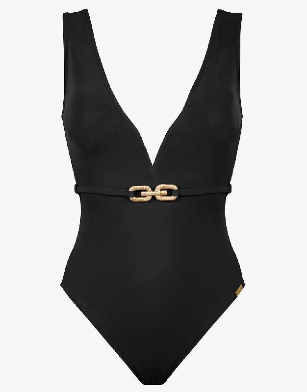 Sailor Luxe Plunge Swimsuit